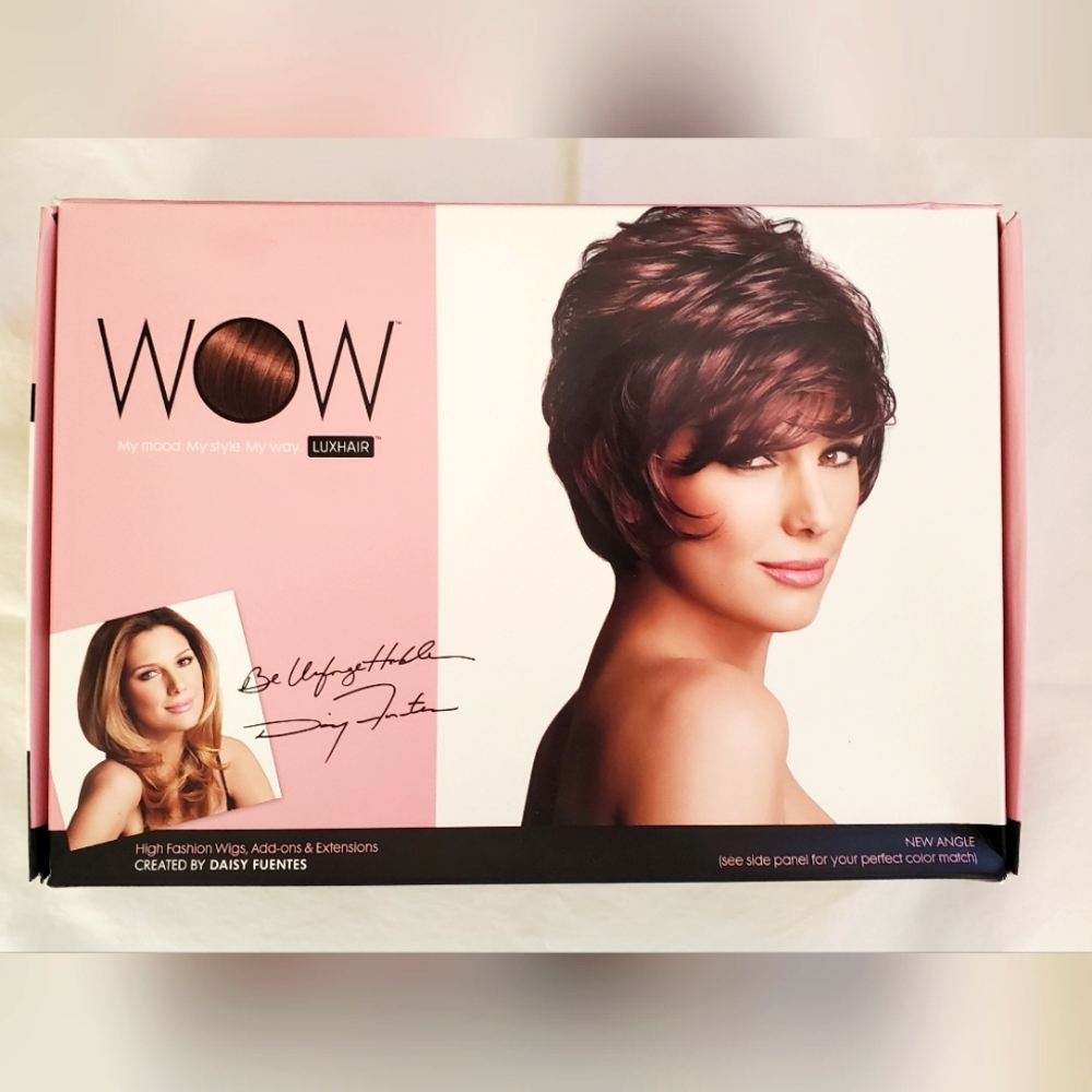Wow Luxhair Wig - New Angles Dark Auburn Wig